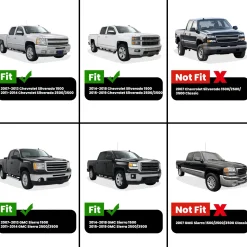 Fit for 2007-2019 Chevrolet Silverado 2500HD 3500HD Heavy Duty 6.5FT(Standard Box) Bed Mat