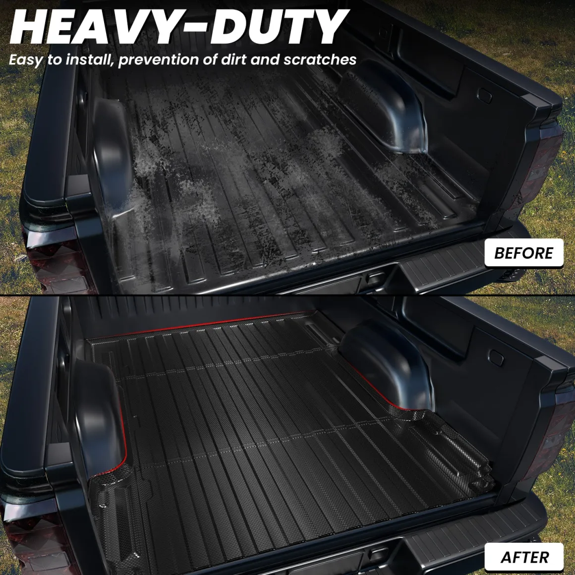 Fit for 2007-2019 Chevrolet Silverado 2500HD 3500HD Heavy Duty 6.5FT(Standard Box) Bed Mat