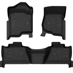 Fit for 2007-2014 Chevrolet Silverado 2500HD 3500HD Crew Cab Floor Mats, Fit Bucket Seat Only