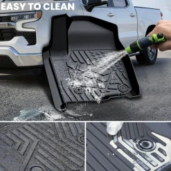 Fit for 2020-2026 Chevrolet Silverado 2500HD 3500HD Floor Mats, Fit Carpet Floor Only