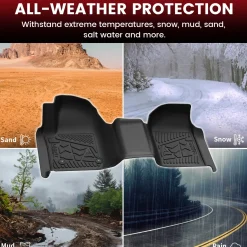 Fit for 2020-2026 Chevrolet Silverado 2500HD 3500HD Floor Mats, Fit Carpet Floor Only