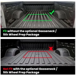 Fit for 2020-2026 Chevrolet Silverado 2500HD 3500HD 6.8FT Bed Mat or Tailgate Mat, Not for 5th Wheel Package