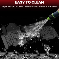 Fit for 2015-2019 Chevrolet Silverado 2500HD 3500HD Floor Mats, Fit Carpet Floor & Without 4*4 Shifter Only