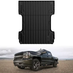 Fit for 2007-2018 Chevrolet Silverado 1500 Heavy Duty 5.8FT or 6.5FT Bed Mat, Not Fit 2007 Classic Body Style