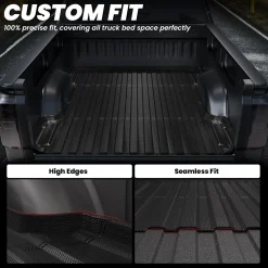 Fit for 2007-2018 Chevrolet Silverado 1500 Heavy Duty 5.8FT or 6.5FT Bed Mat, Not Fit 2007 Classic Body Style