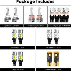 Fit for 2014-2015 Chevrolet Silverado 1500 LED Bulbs Upgrade | Tested and Verified