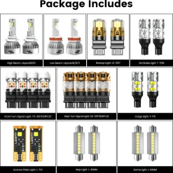 Fit for 2007-2013 Chevrolet Silverado 1500 LED Bulbs Upgrade | Tested and Verified