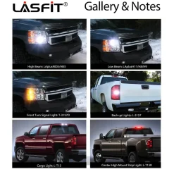 Fit for 2007-2014 Chevrolet Silverado 2500 3500 LED Bulbs Upgrade | Tested and Verified