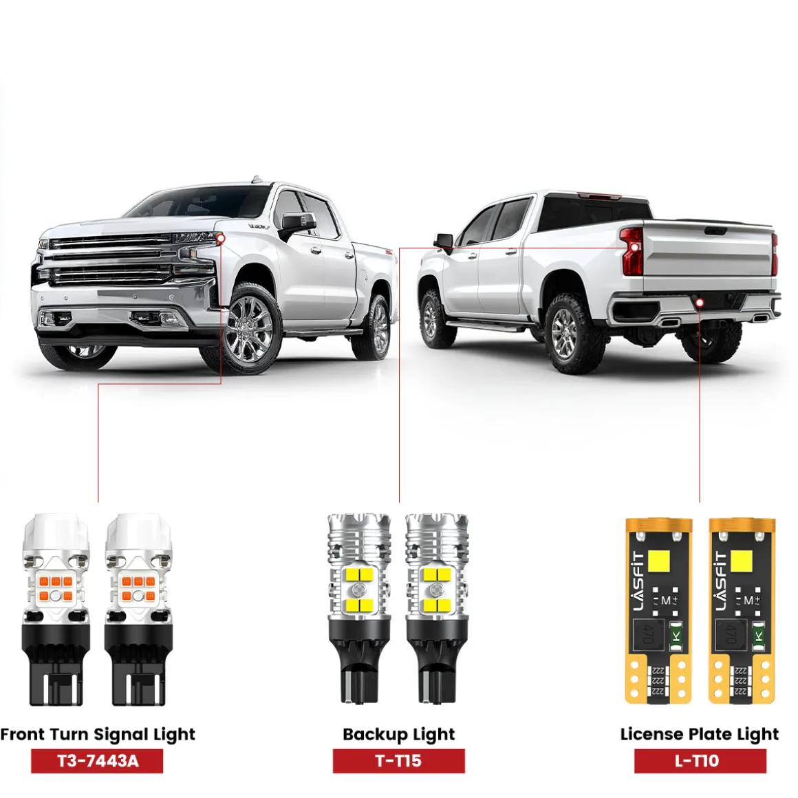 Fit for 2019-2026 Chevrolet Silverado 1500 LT RST High Country LED Exterior Lights Upgrade | Tested and Verified