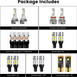 Fit for 2015-2019 Chevrolet Silverado 2500 3500 LED Bulbs Upgrade | Tested and Verified
