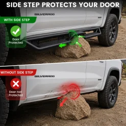 Fit for 2019-2026 Chevrolet Silverado 1500 Running Boards Side Steps, Fit Crew Cab ONLY