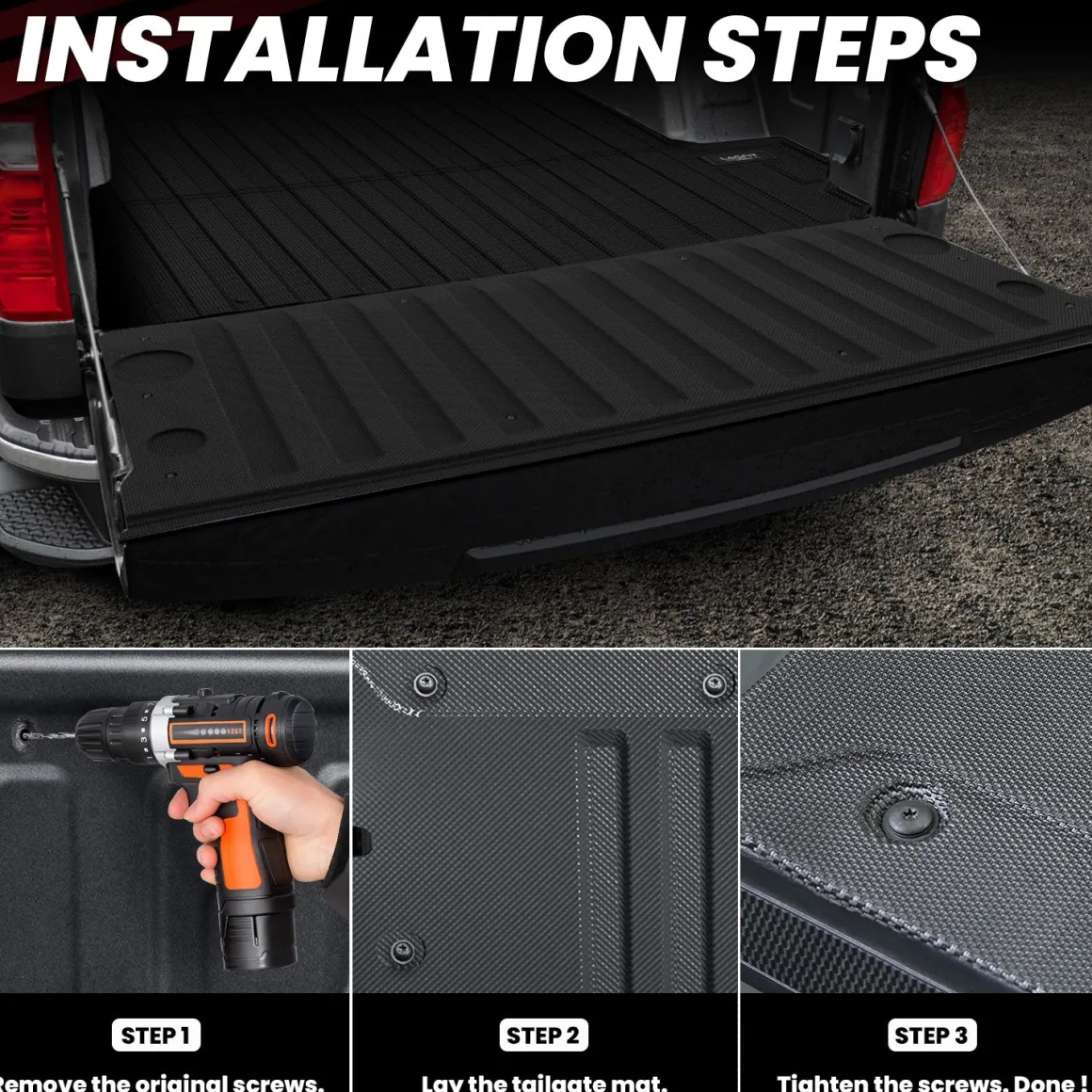 Fit for 2019-2026 Chevrolet Silverado 1500 Truck Bed Mat or Tailgate Mat, Not for 2019 Silverado LD