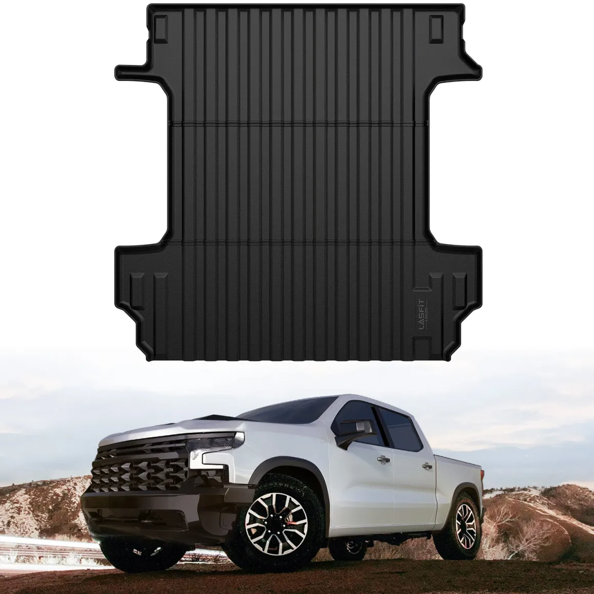 Fit for 2019-2026 Chevrolet Silverado 1500 Truck Bed Mat or Tailgate Mat, Not for 2019 Silverado LD