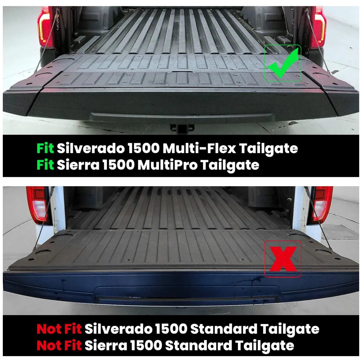 Fit for 2019-2026 Chevrolet Silverado 1500 Truck Bed Mat or Tailgate Mat, Not for 2019 Silverado LD