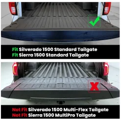 Fit for 2019-2026 Chevrolet Silverado 1500 Truck Bed Mat or Tailgate Mat, Not for 2019 Silverado LD