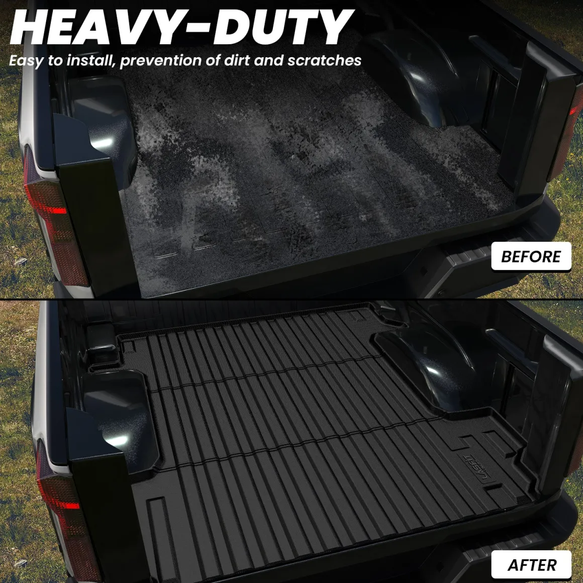 Fit for 2019-2026 Chevrolet Silverado 1500 Truck Bed Mat or Tailgate Mat, Not for 2019 Silverado LD