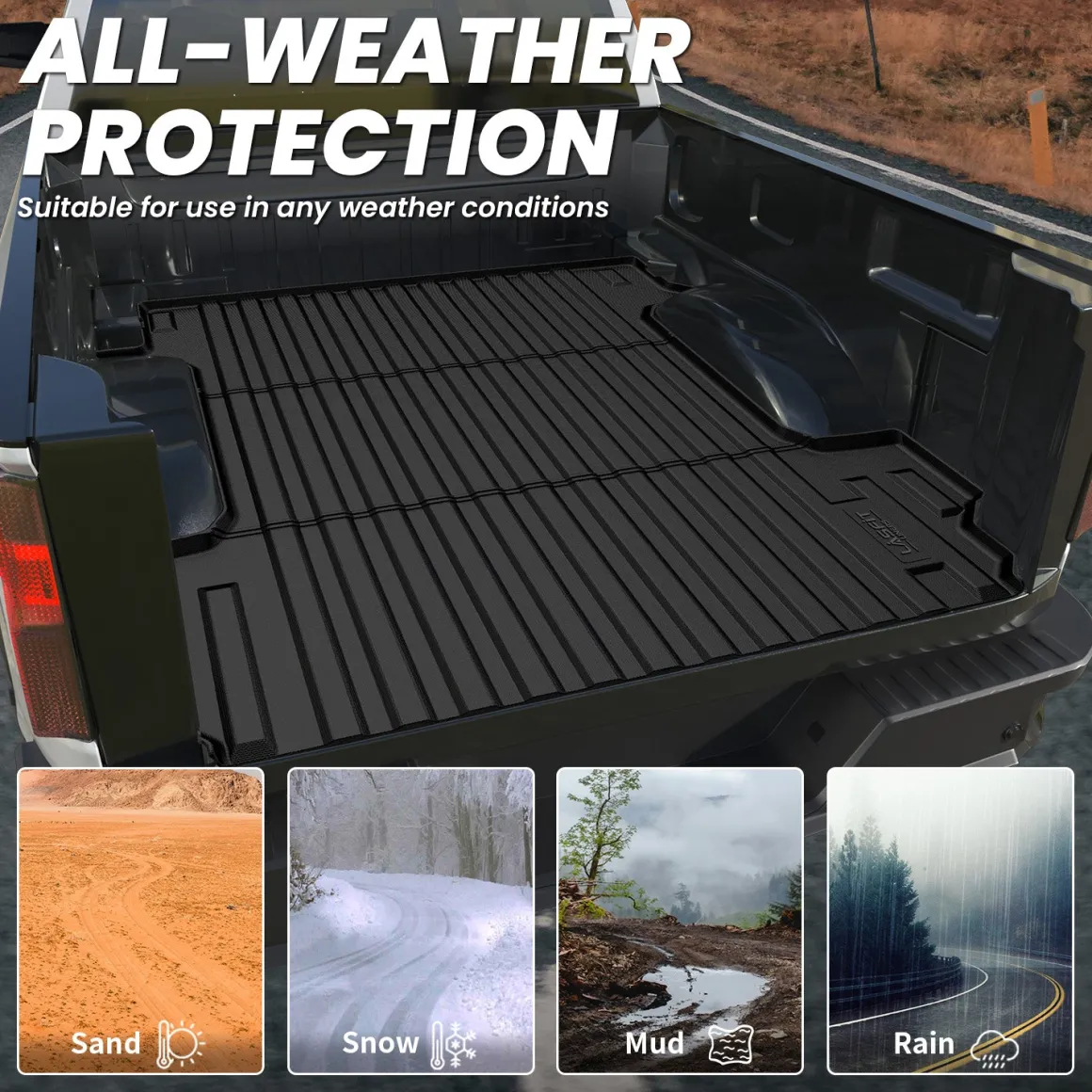 Fit for 2019-2026 Chevrolet Silverado 1500 Truck Bed Mat or Tailgate Mat, Not for 2019 Silverado LD
