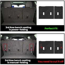 Fit for 2021–2026 Chevrolet Suburban Floor & Cargo Mats Protection Set, Not Fit 9 Seats