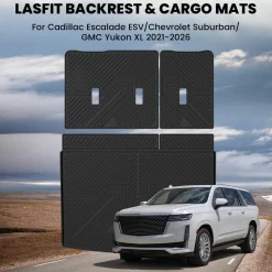 Fit for 2021–2026 Chevrolet Suburban Individual Floor Mats or Cargo Mats, Not Fit 9 Seats