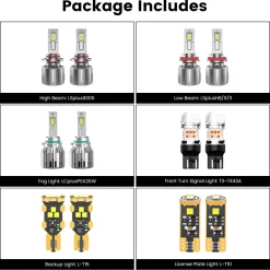 Fit for 2015-2020 Chevrolet Suburban The Brightest LED Bulbs Upgrade | Tested and Verified