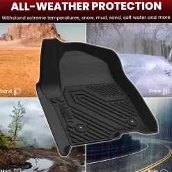 Fit for 2021–2026 Chevrolet Tahoe Floor & Cargo Mats Protection Sets, Not Fit 9 seats
