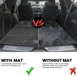 Fit for 2021–2026 Chevrolet Tahoe Individual Floor or Cargo Mats, Not Fit 9 Seats
