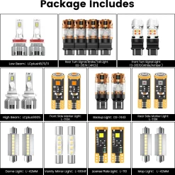 Fit for 2007-2014 Chevrolet Tahoe The Brightest LED Bulbs Upgrade