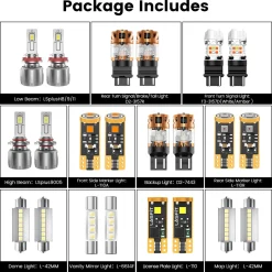 Fit for 2007-2014 Chevrolet Tahoe The Brightest LED Bulbs Upgrade