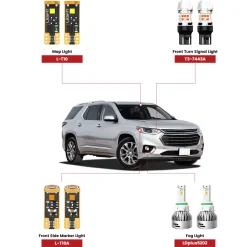 Fit For 2018-2021 Chevrolet Traverse LED Bulbs Upgrade