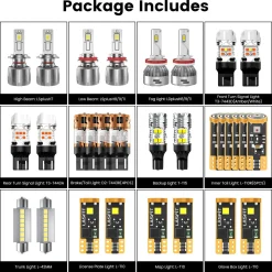 Fit for 2013-2017 Chevrolet Traverse The Brightest LED Bulbs Upgrade