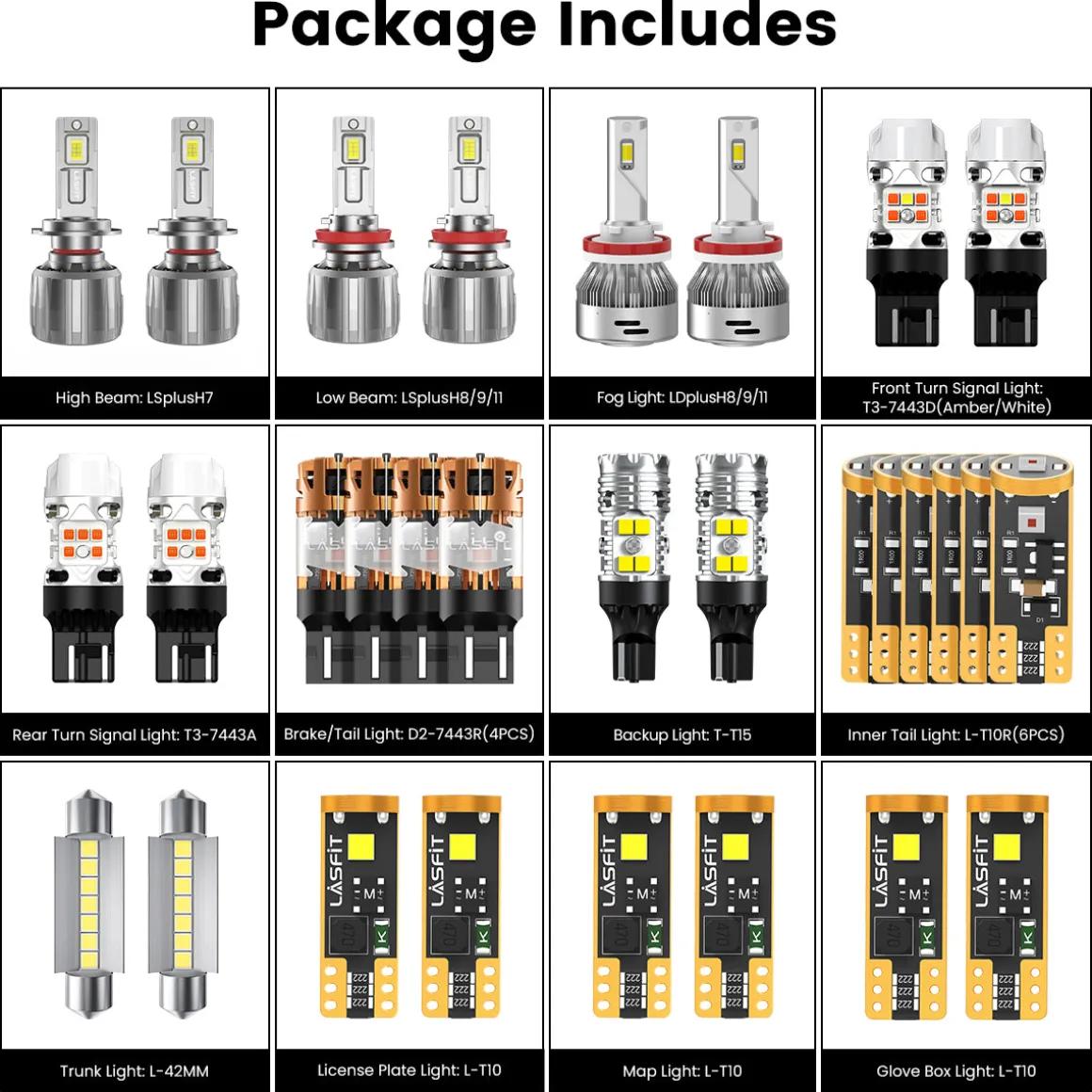 Fit for 2013-2017 Chevrolet Traverse The Brightest LED Bulbs Upgrade