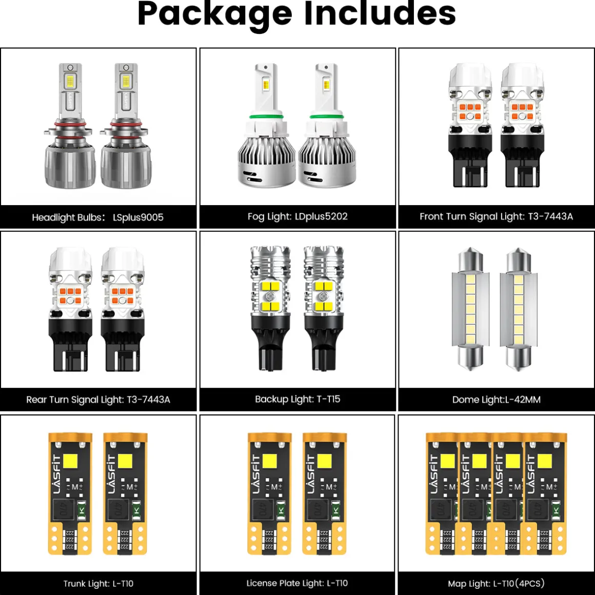 Fit for 2017-2022 Chevrolet Trax The Brightest LED Bulbs Upgrade