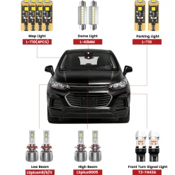 Fit for 2017-2022 Chevrolet Trax The Brightest LED Bulbs Upgrade