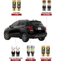 Fit for 2017-2022 Chevrolet Trax The Brightest LED Bulbs Upgrade