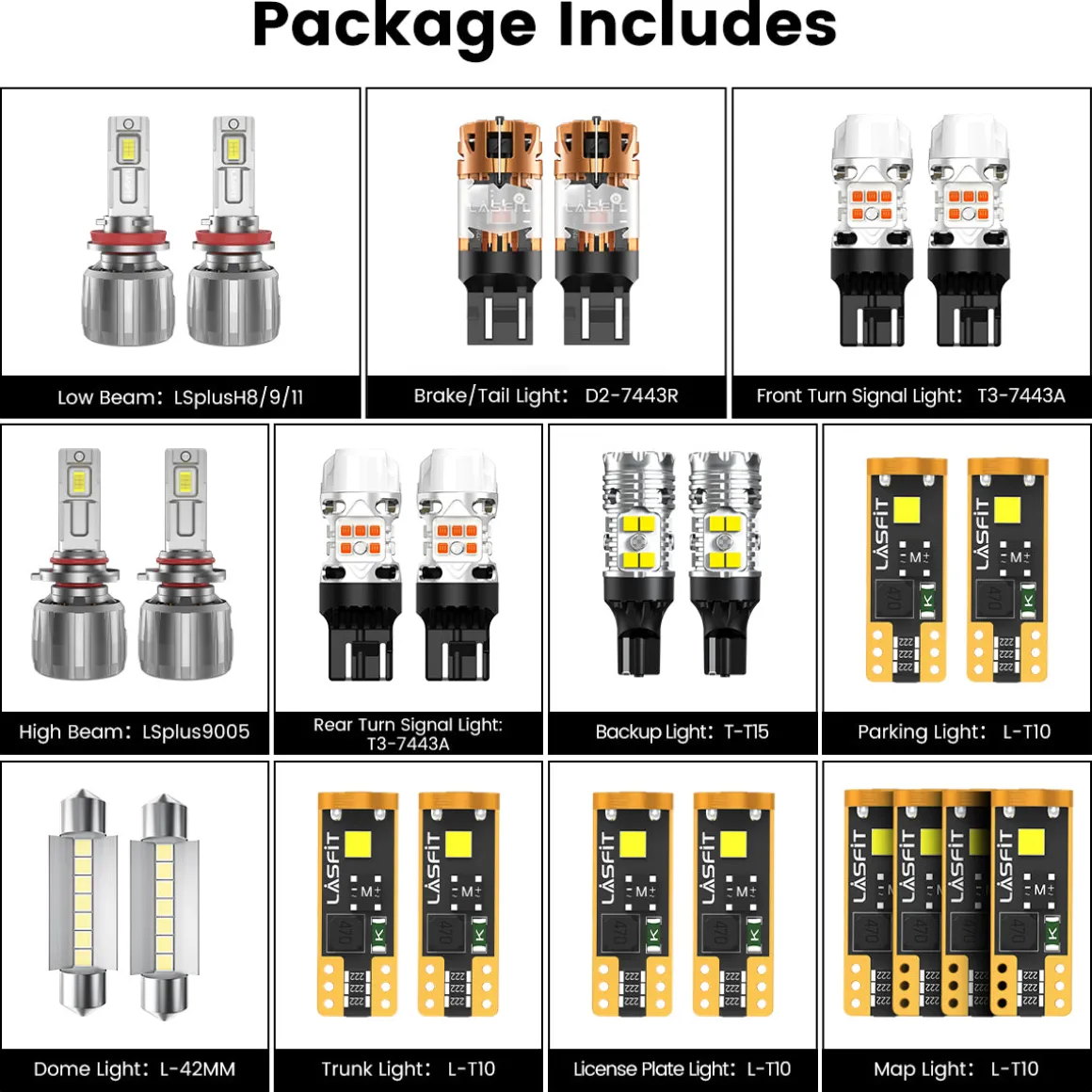Fit for 2017-2022 Chevrolet Trax The Brightest LED Bulbs Upgrade