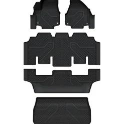 Fit for 2017-2027 Chrysler Pacifica Floor Mats & Cargo Mat, Only Fit 7-Passenger Gasoline with Bucket Seating