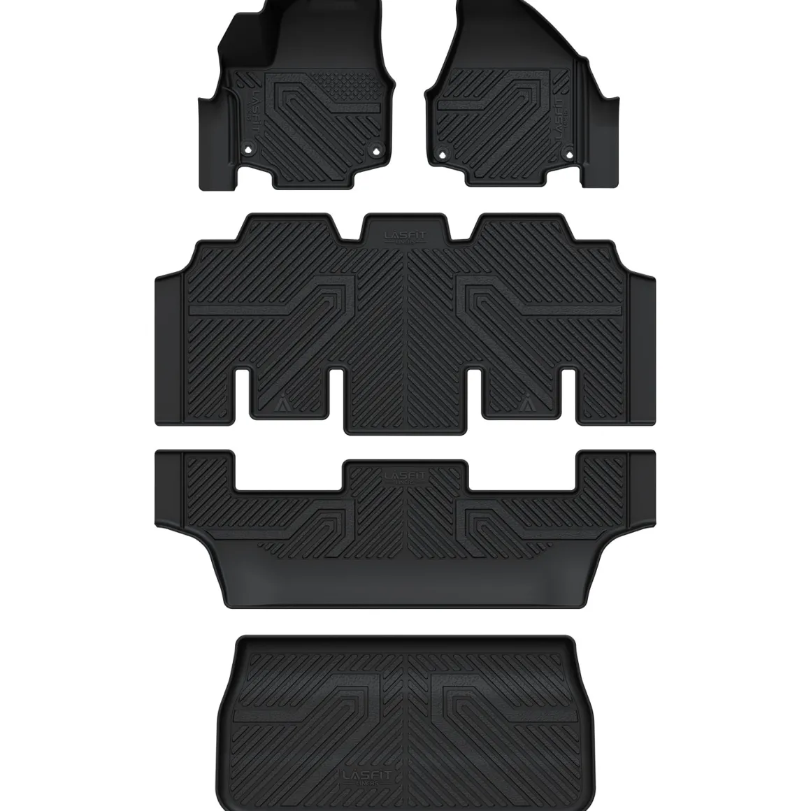 Fit for 2017-2027 Chrysler Pacifica Floor Mats & Cargo Mat, Only Fit 7-Passenger Gasoline with Bucket Seating
