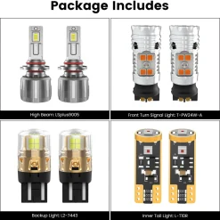 Fit for 2017-2019 Chrysler Pacifica The Brightest LED Bulbs Upgrade | Tested and Verified
