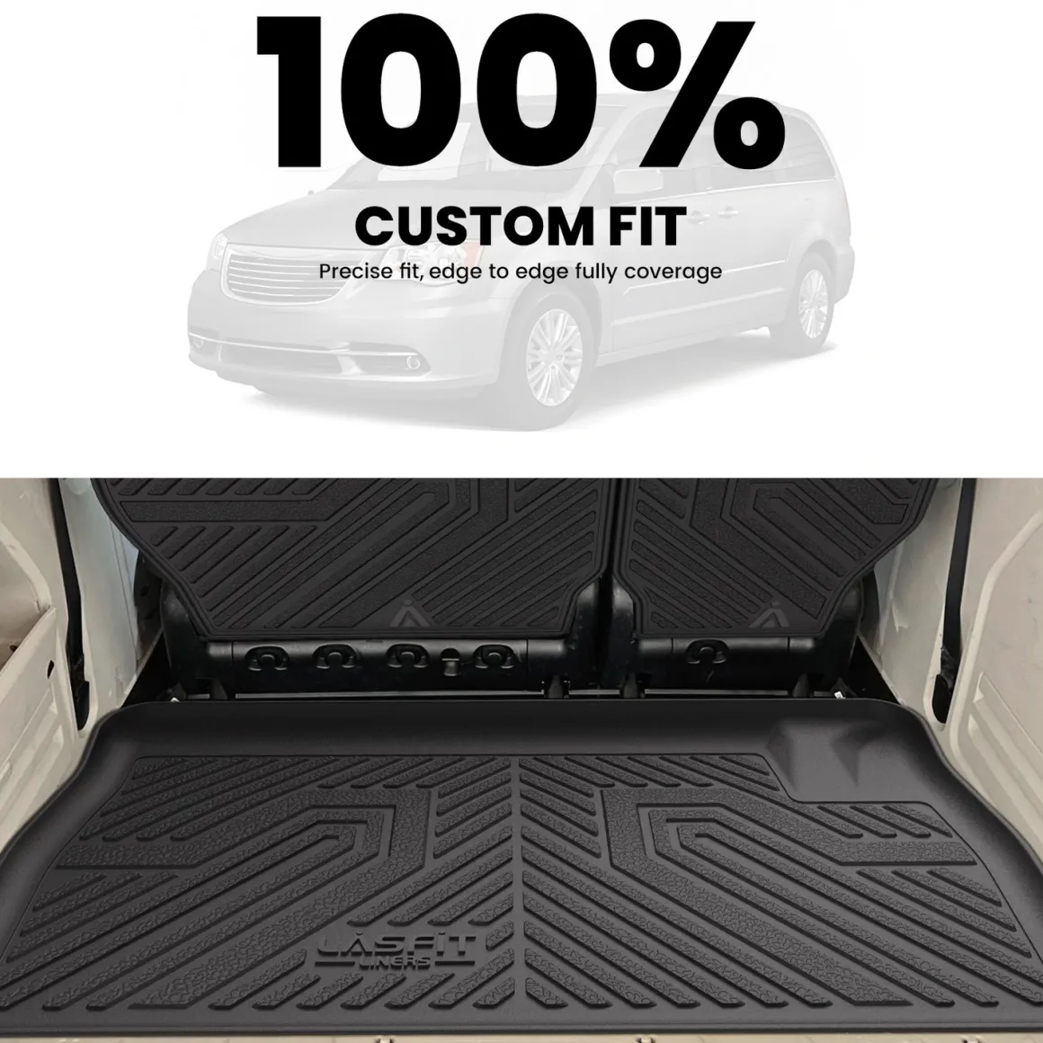 Fit for 2008-2016 Chrysler Town & Country Floor Mats or Cargo & Seatback Mats, Floor Mats Only Fit Stow 'N Go Bucket Seats (Standard)