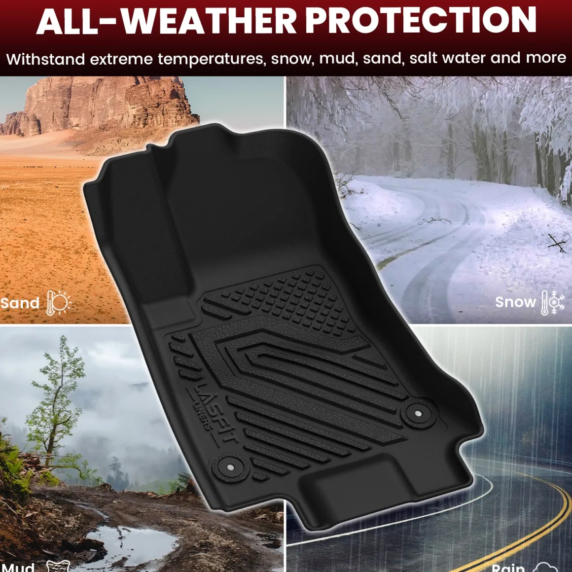 Fit for 2024-2026 Dodge Charger Daytona Floor Mats, Fit 2-door Not fit 4-door, Not fit GAS (SIXPACK)
