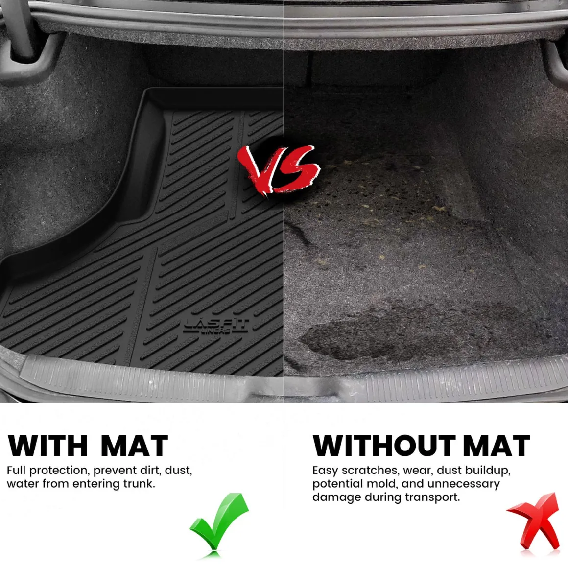 Fit for 2011-2023 Dodge Charger Floor Mats or Cargo Mat(Cargo Without Subwoofer)