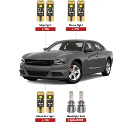 Fit for 2015-2022 Dodge Charger The Brightest LED Bulbs Upgrade | Tested and Verified