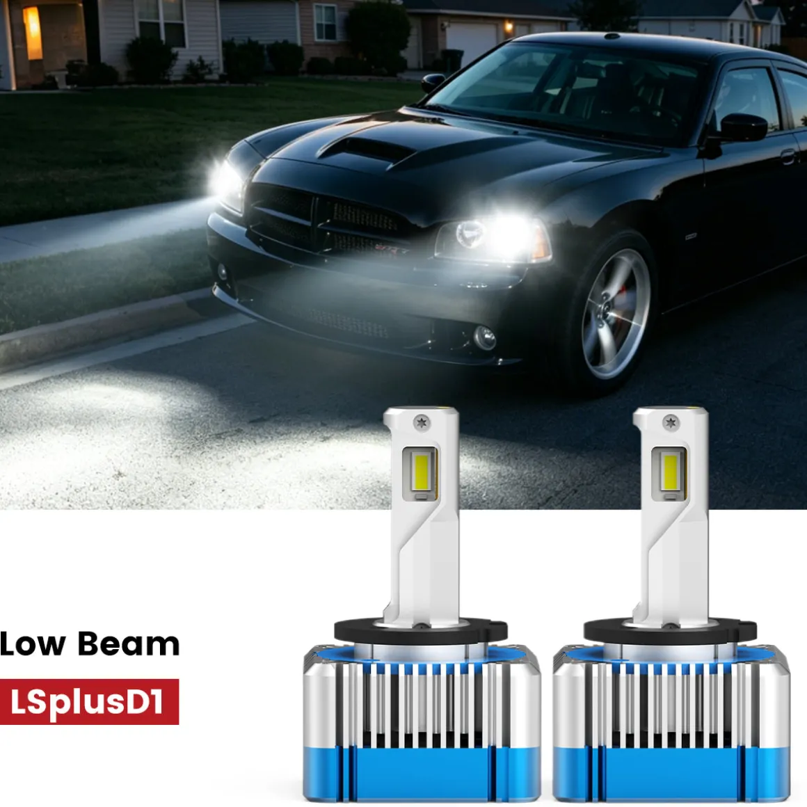 Fit for 2006-2010 Dodge Charger The Brightest LED Bulbs Upgrade