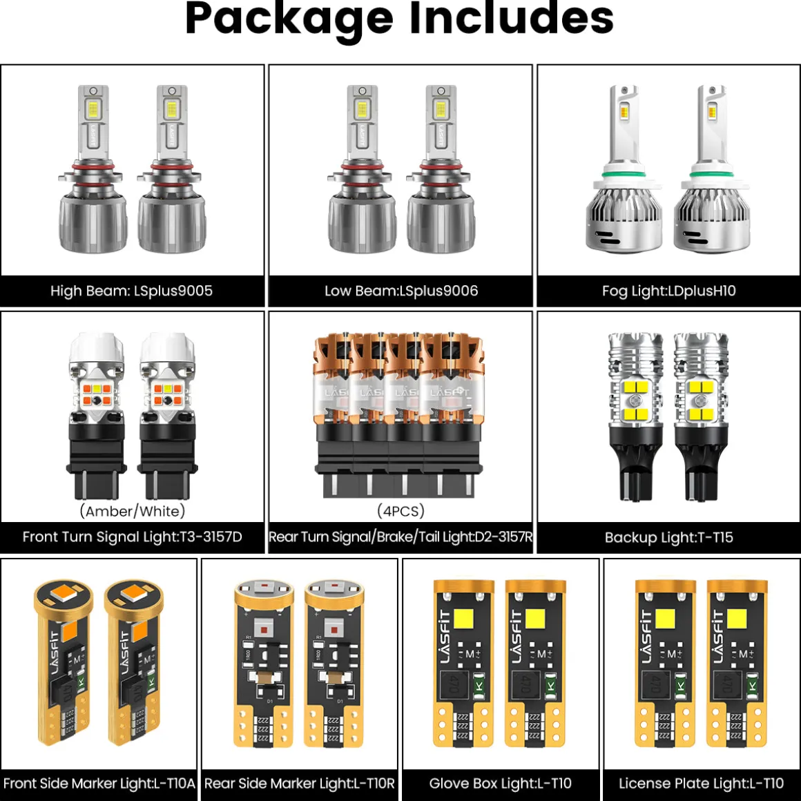 Fit for 2006-2010 Dodge Charger The Brightest LED Bulbs Upgrade