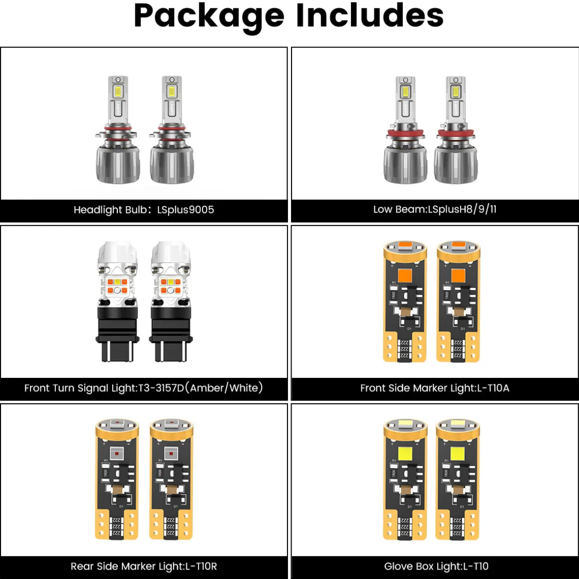 Fit for 2011-2014 Dodge Charger The Brightest LED Bulbs Upgrade
