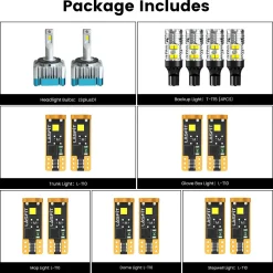 Fit for 2016-2020 Dodge Durango The Brightest LED Bulbs Upgrade | Tested and Verified