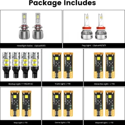 Fit for 2016-2020 Dodge Durango The Brightest LED Bulbs Upgrade | Tested and Verified