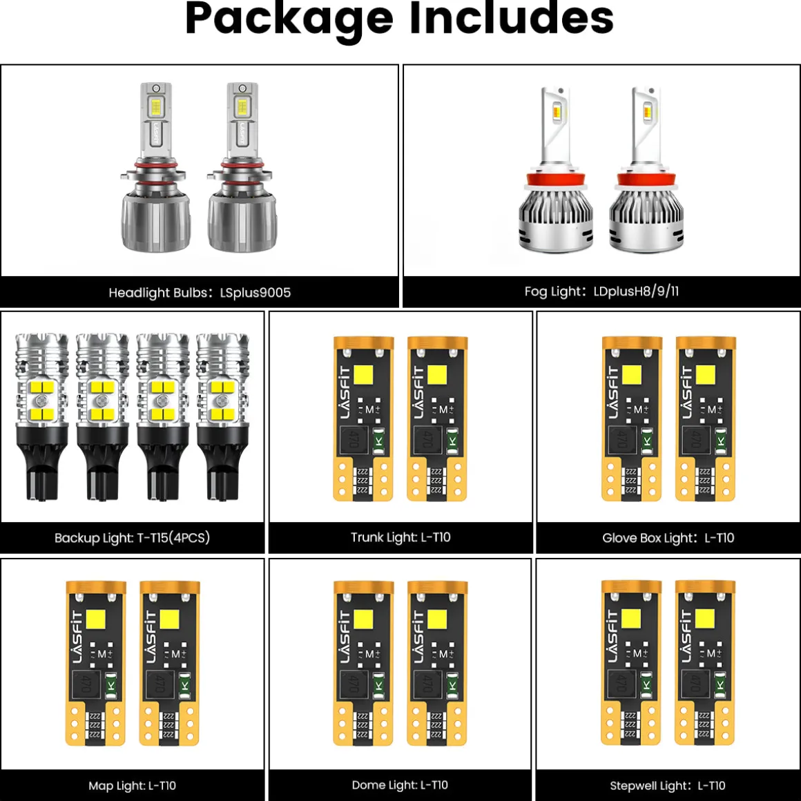 Fit for 2016-2020 Dodge Durango The Brightest LED Bulbs Upgrade | Tested and Verified