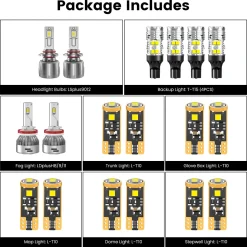 Fit for 2014-2015 Dodge Durango The Brightest LED Bulbs Upgrade | Tested and Verified