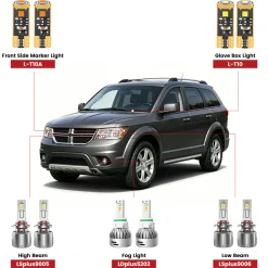 Fit for 2011-2020 Dodge Journey The Brightest LED Bulbs Upgrade
